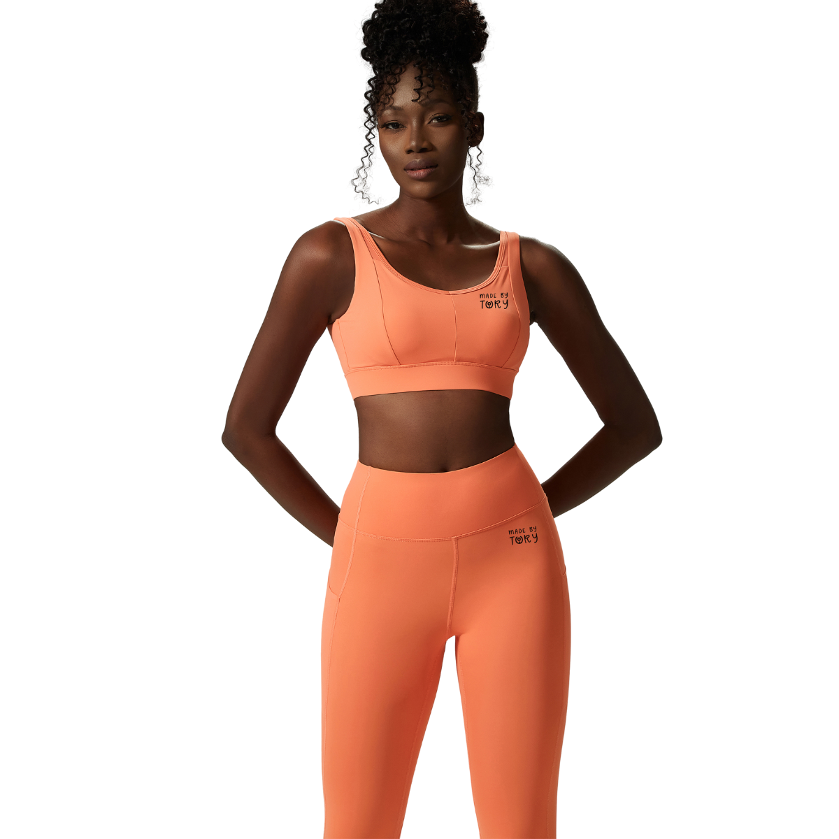 2-Piece Yoga Set for High-Impact Workouts - Yoga Pants & Sports Bra