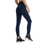 Women High Quality Super High Waist Leggings With Pocket Deep Blue